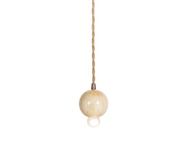 Marble Ball Pendant - Gold
